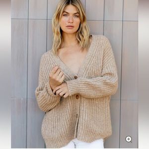 Jenni Kayne alpaca cocoon cardigan - oatmeal